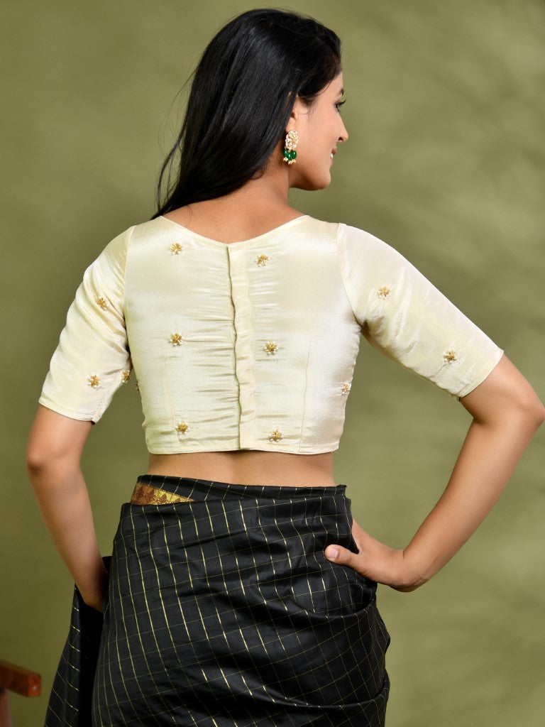 Amodini Designer Studio Golden Tissue Padded Blouse
