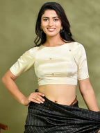 Amodini Designer Studio Golden Tissue Padded Blouse