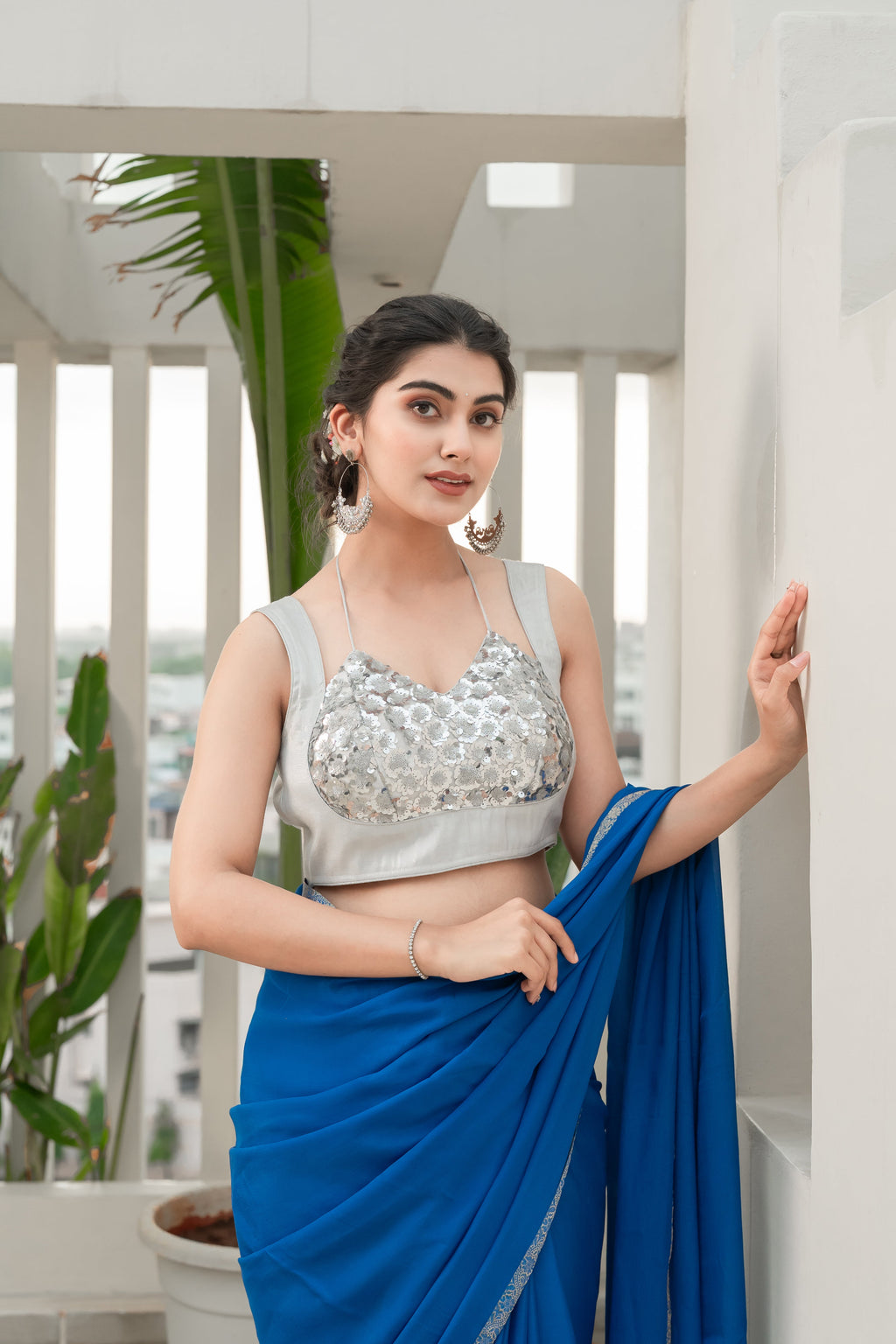 Amodini Designer Studio Women Embellished Sweetheart Neck Saree Blouse - Distacart