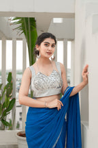 Amodini Designer Studio Women Embellished Sweetheart Neck Saree Blouse - Distacart