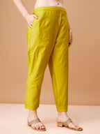 Hand Embroidered Kurta With Pant & Dupatta, Multicolor - Hiral Fashion - Distacart