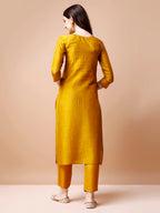 Hand Embroidered Kurta With Pant & Organza Dupatta, Multicolor - Hiral Fashion - Distacart