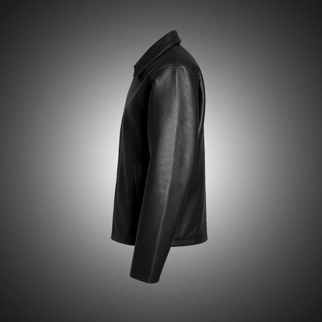 Fabmade Midnight Luxe Leather Jacket For Men