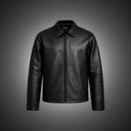Fabmade Midnight Luxe Leather Jacket For Men