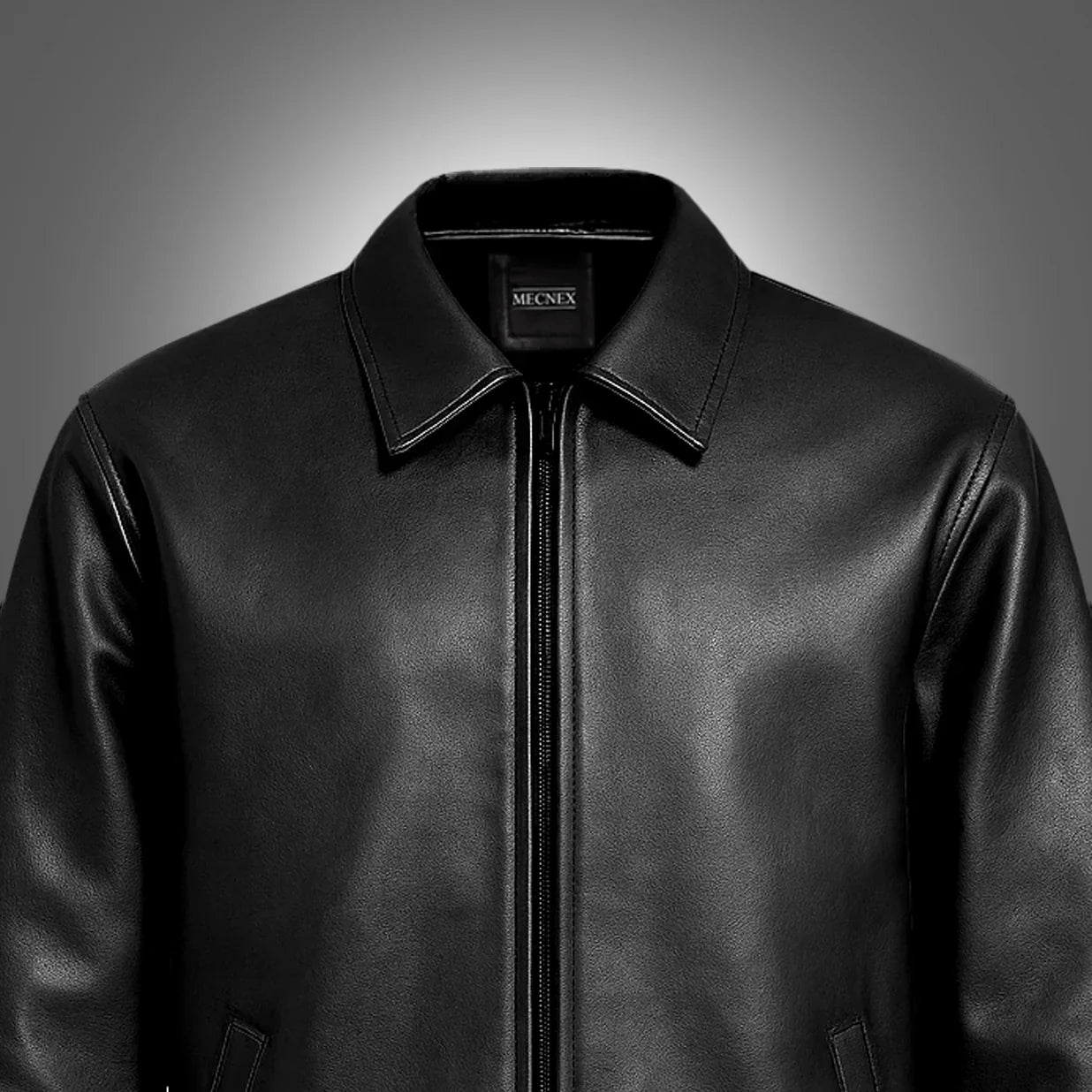 Fabmade Midnight Luxe Leather Jacket For Men