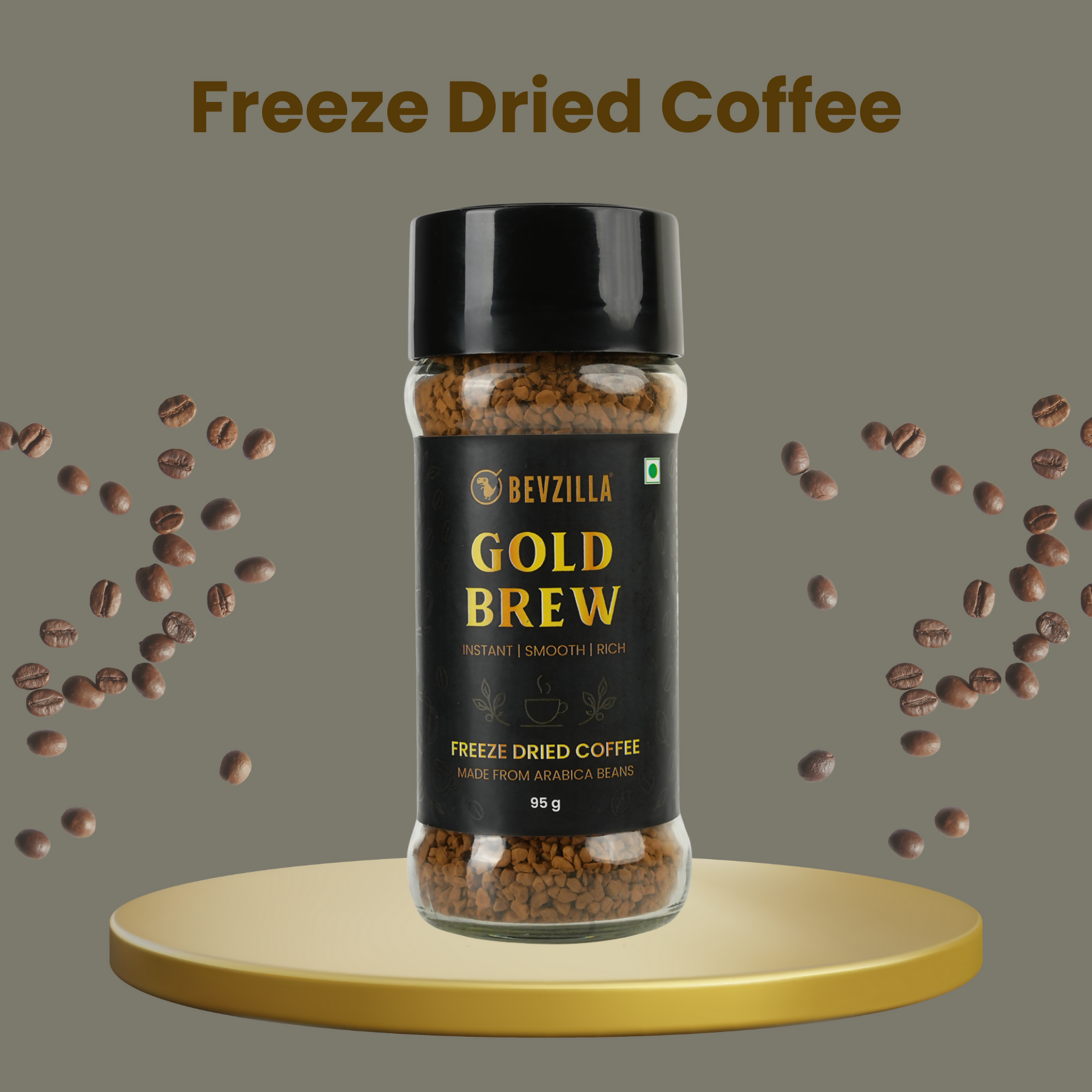 Bevzilla Gold Brew Instant Freeze Dried Coffee Powder - Distacart