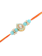 Designer kundan Rakhi - Ruby Raang - Distacart