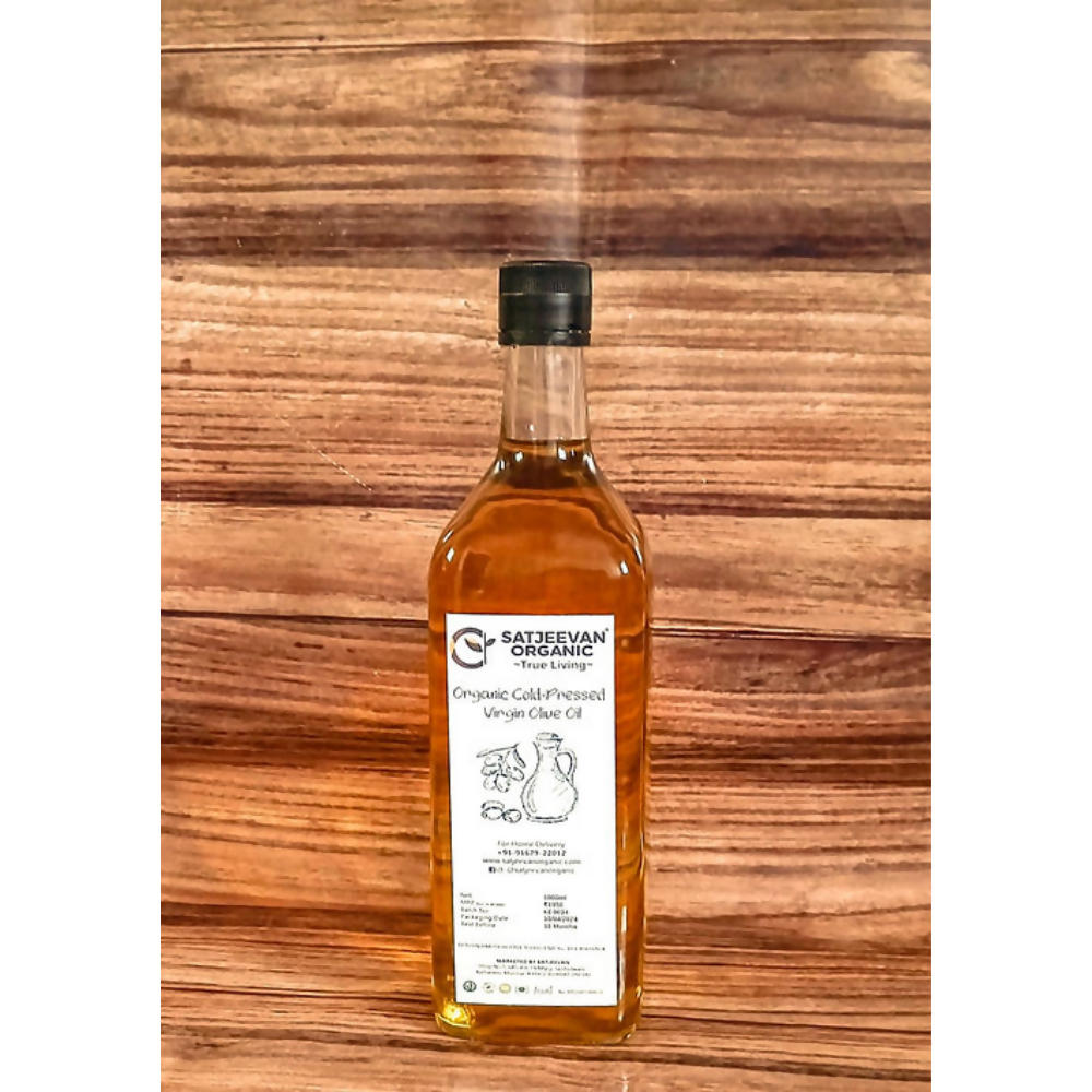 Satjeevan Organic Cold-Pressed Virgin Olive Oil - Distacart