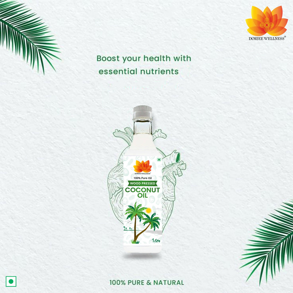 Dorjee Wellness Wood Pressed Coconut Oil - Distacart