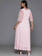 Ahalyaa Women's Traditional wear Ethnic Dress - Pink - Distacart