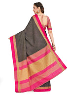 Mimosa Women's Banarasi Silk Black Saree - Distacart