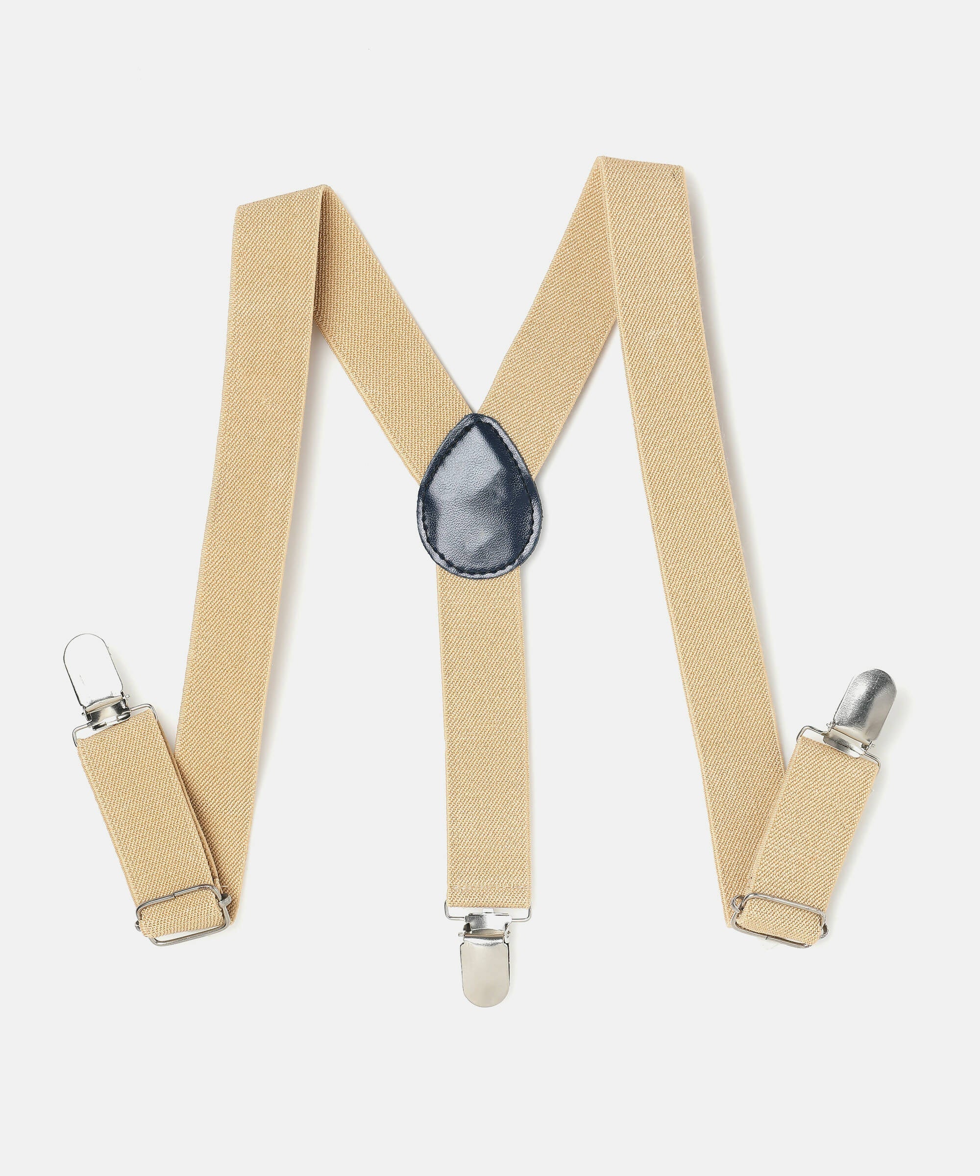 Manet Boys Solid Suspenders - Cream