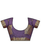 Mimosa Women's Kanchipuram Tussar Silk Purple Saree - Distacart