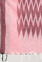 Mominos Fashion Moeza Women's Handloom Cotton Ikkat Maroon Dupatta - Distacart