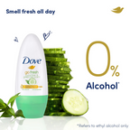 Dove Roll-On Deodorant Cucumber & Green Moisturising Cream - Distacart