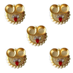 Decorative Haldi Kumkum Holder with Kundans - Distacart