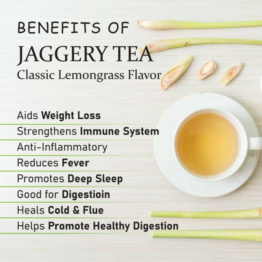Naivedyam Classic Lemongrass Flavour Jaggery Tea - Distacart