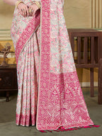 Sangam Prints Cream Cotton Silk With Meena Woven Work Traditional Saree - Distacart