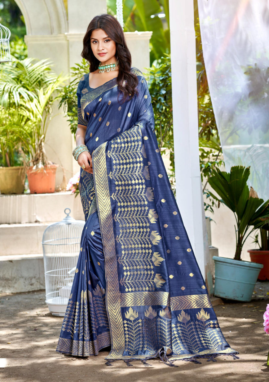 Sangam Prints Wine Assam Silk Woven Work Traditional Saree - Distacart
