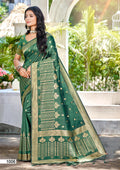 Sangam Prints Green Assam Silk Woven Work Traditional Saree - Distacart