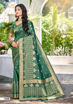 Sangam Prints Navy Blue Assam Silk Woven Work Traditional Saree - Distacart