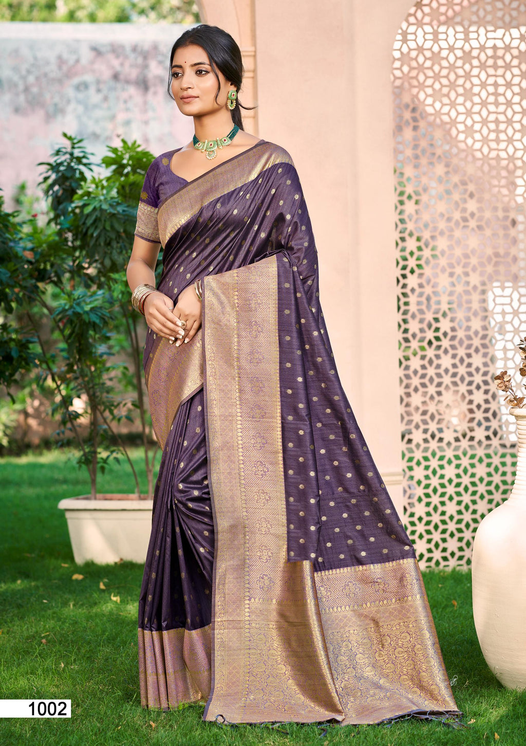 Sangam Prints Dark wine Assam Silk Woven Work Traditional Saree - Distacart