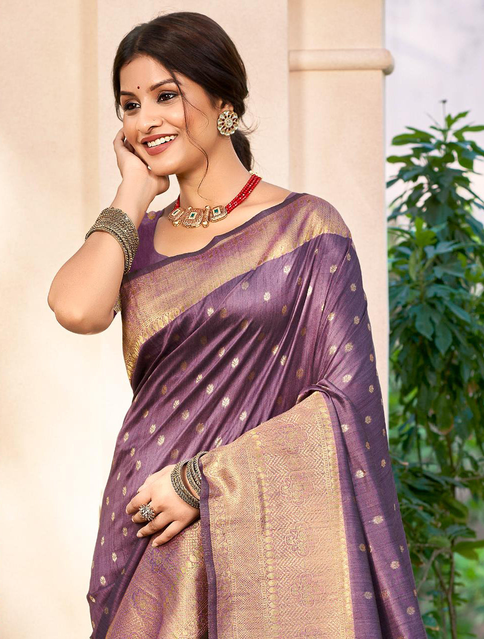 Sangam Prints Dark green Assam Silk Woven Work Traditional Saree - Distacart