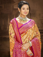 Sangam Prints Multi Color Dharmavaram Woven Work Traditional Saree - Distacart