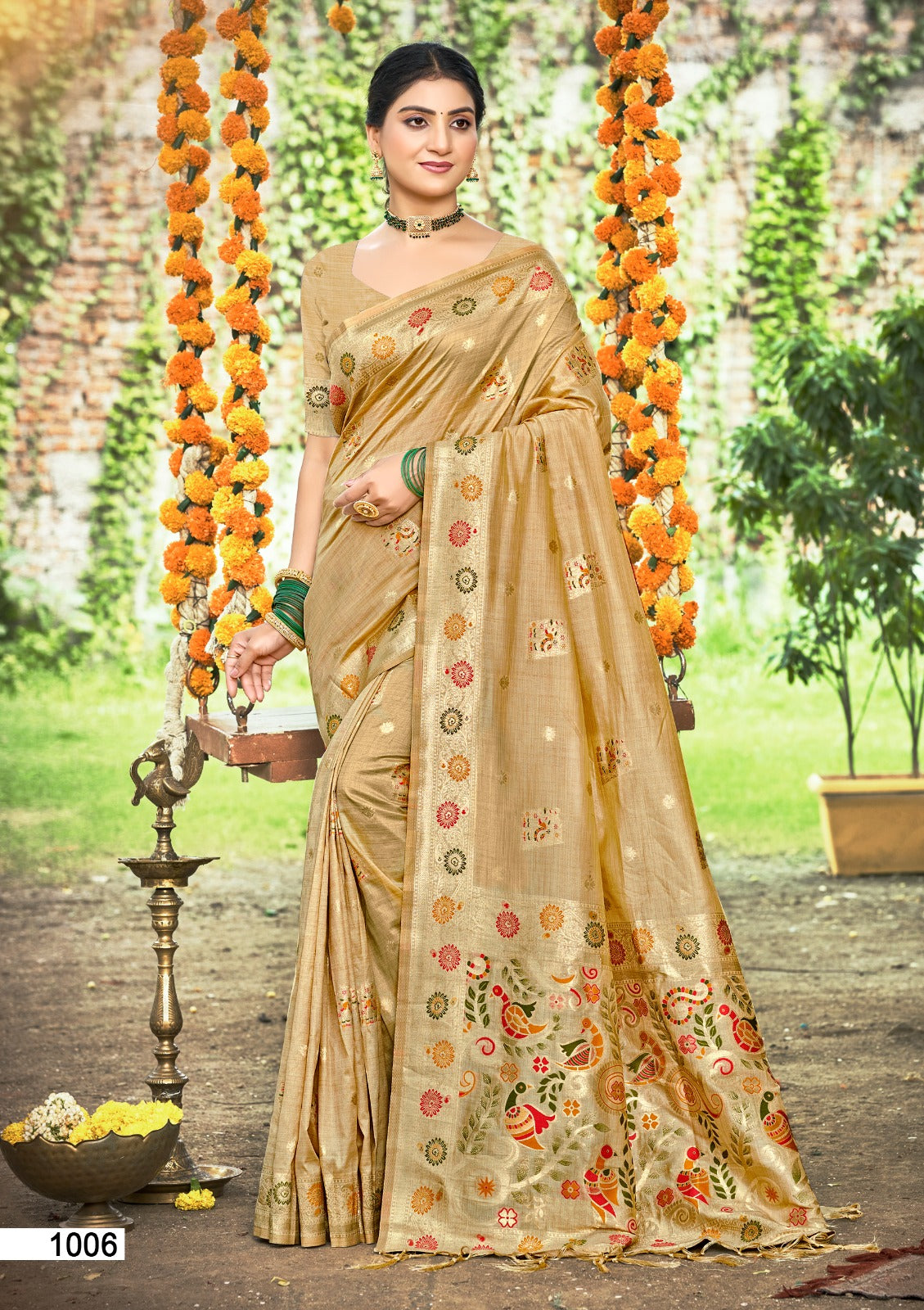 Prazu Fashion Chiku Assam Silk Weaving Wedding Wear Saree - Distacart