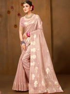 Sangam Prints Purple Munga Kota Woven Work Traditional Saree - Distacart