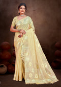 Sangam Prints Golden Munga Kota Woven Work Traditional Saree - Distacart