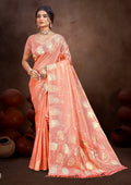 Sangam Prints Gajri Munga Kota Woven Work Traditional Saree - Distacart