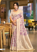 Prazu Fashion Purple Cotton Silk Weaving Wedding Wear Saree - Distacart