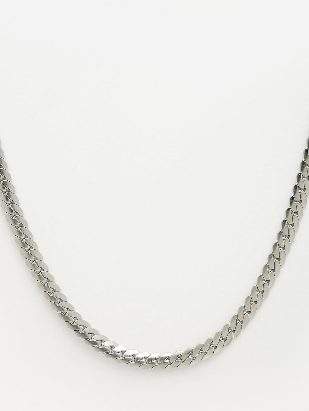 NVR Men's Silver-Plated Stainless Steel Chain