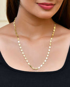 VOJ Gold-Polished Heart Shaped Chan for Women