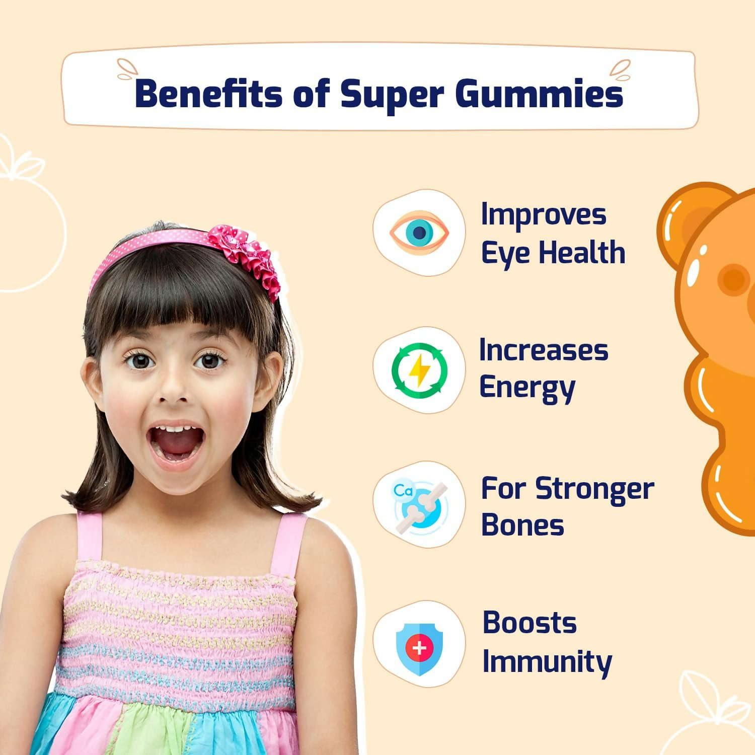 Gritzo SuperMilk Overall Growth (13+y Girls) (Double Chocolate ) with Super Gummies (Natural Orange Flavour)