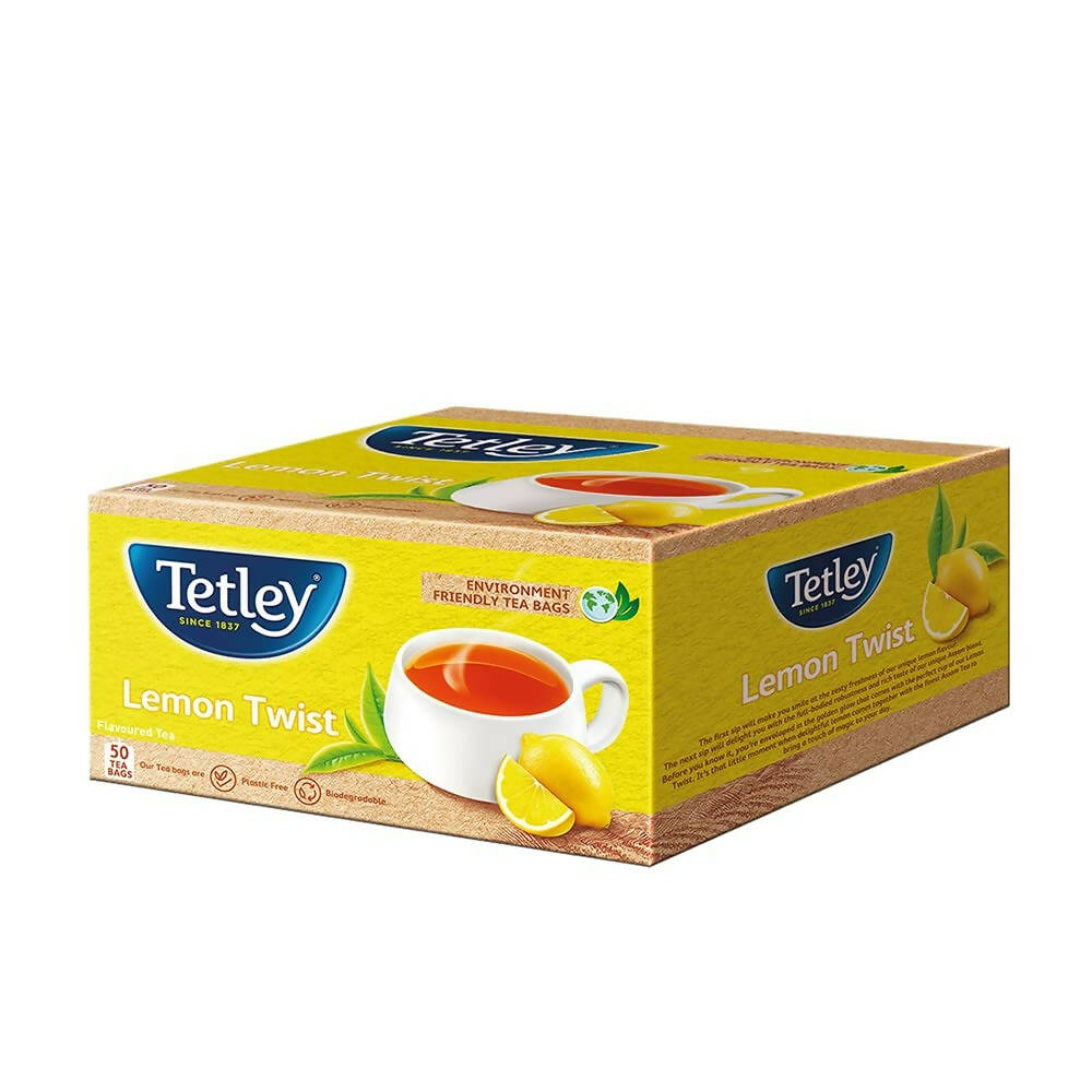 Tetley Lemon Flavoured Tea Bags - Distacart