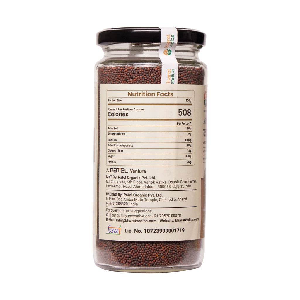 Bharat Vedica Organic Black Mustard Small - Kali Sarso - Distacart