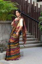 Beatitude Multicolor Tissue Silk Saree