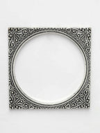 NVR Women's Set of 2 Silver-Toned Oxidized Square Shaped Bangles - Distacart
