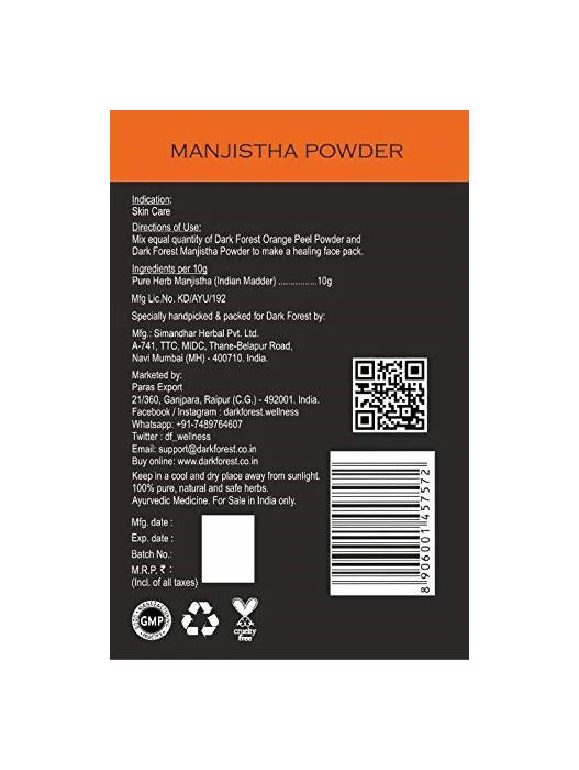 Dark Forest Anti Pigmentation Face Pack