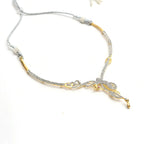 Mominos Fashion Johar Kamal Silver-Plated American Diamond Choker Set - Distacart