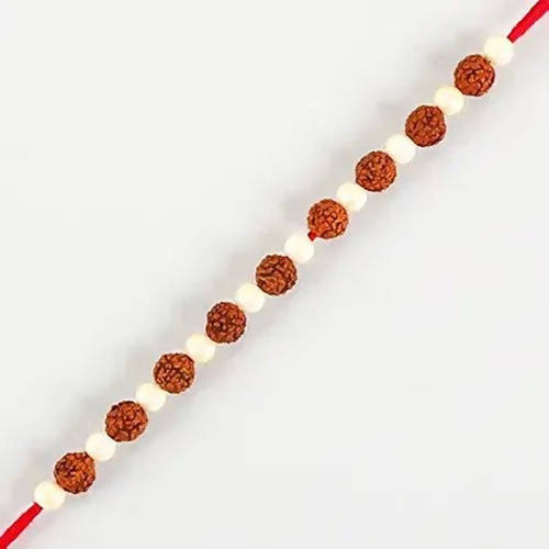 Rudraksha Elite Rakhi & Cadbury Silk Chocolates - Distacart