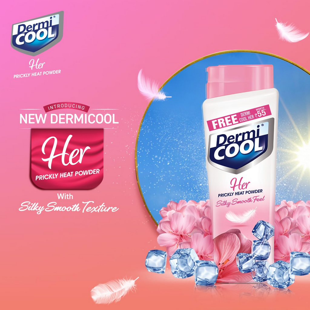 Dermi Cool Her Prickly Heat Powder With Silky Smooth Feel