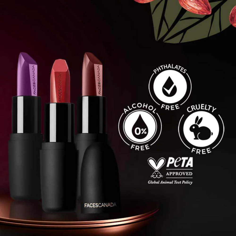 Faces Canada Weightless Matte Finish Lipstick - Blazing Blush 20 - Distacart