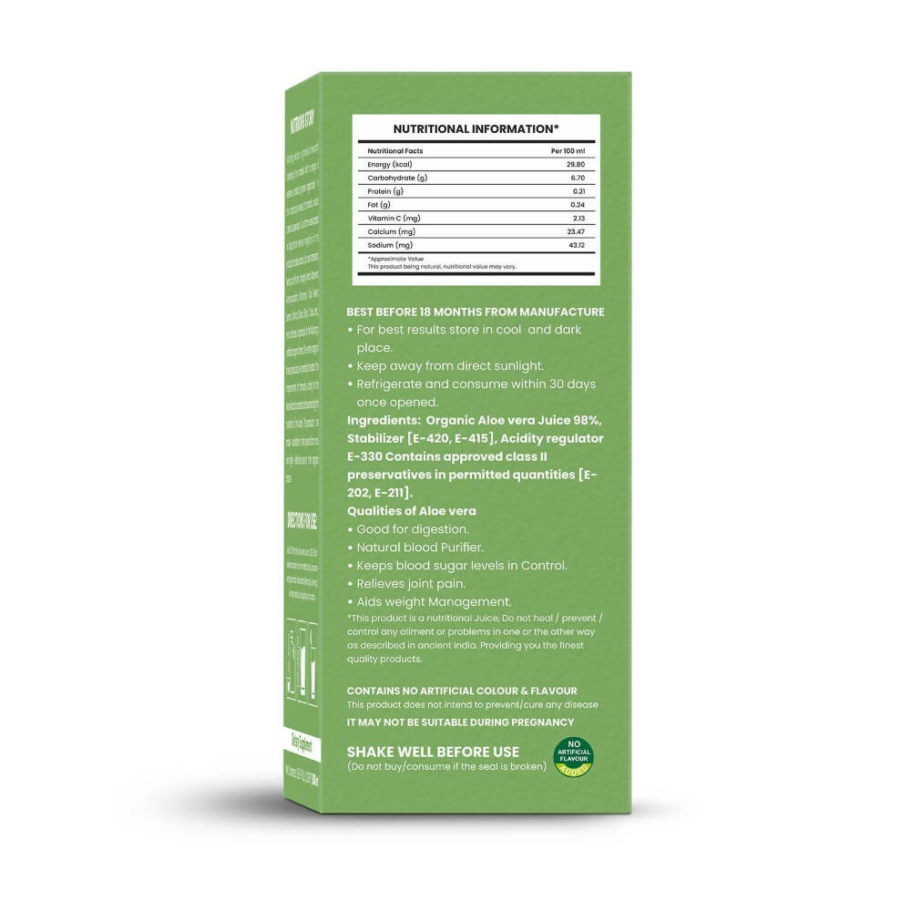 Nutriorg Aloe Vera Juice - Distacart