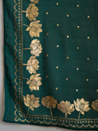 Suta Green Floral Cotton Blend Saree - Distacart