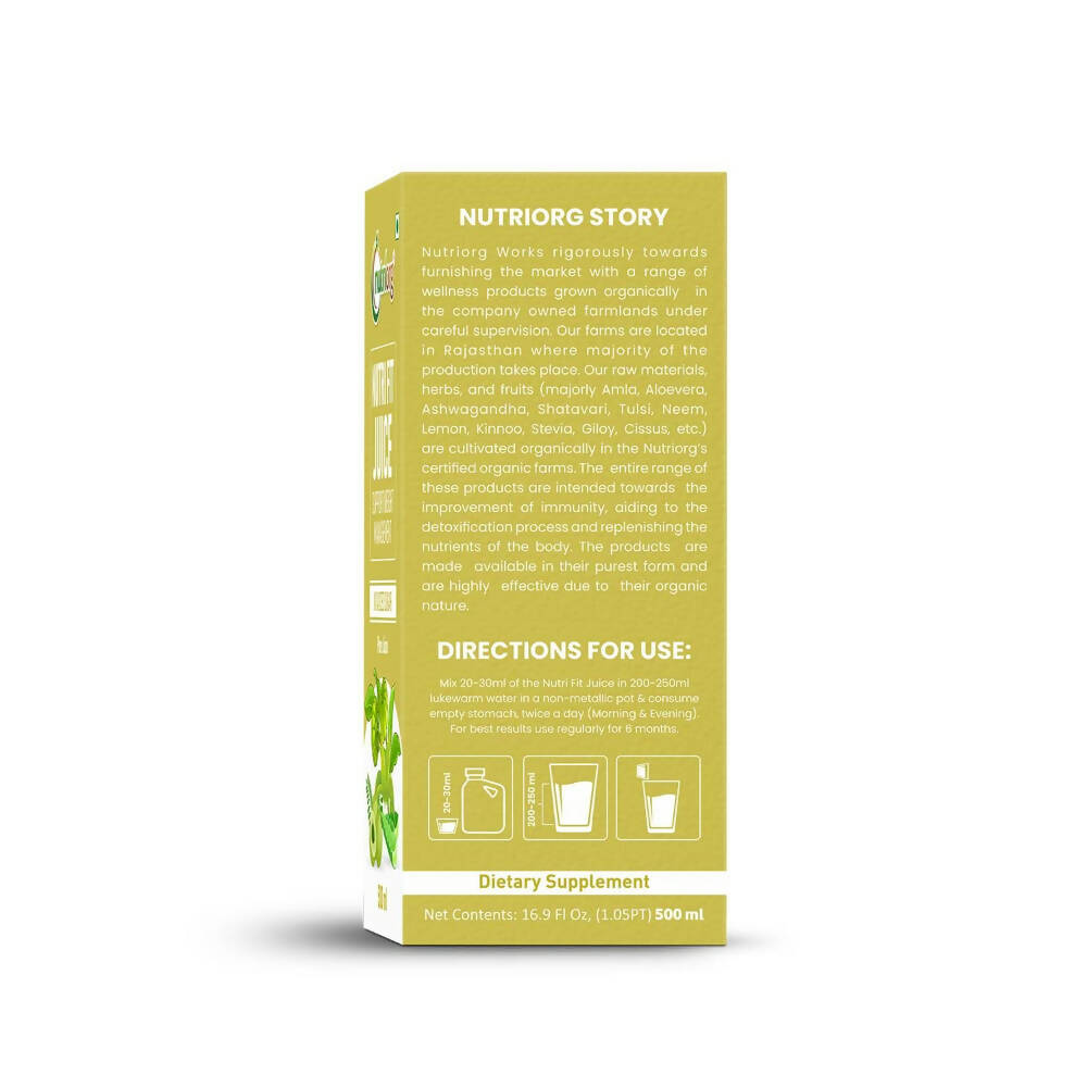 Nutriorg Nutri Fit Juice - Distacart