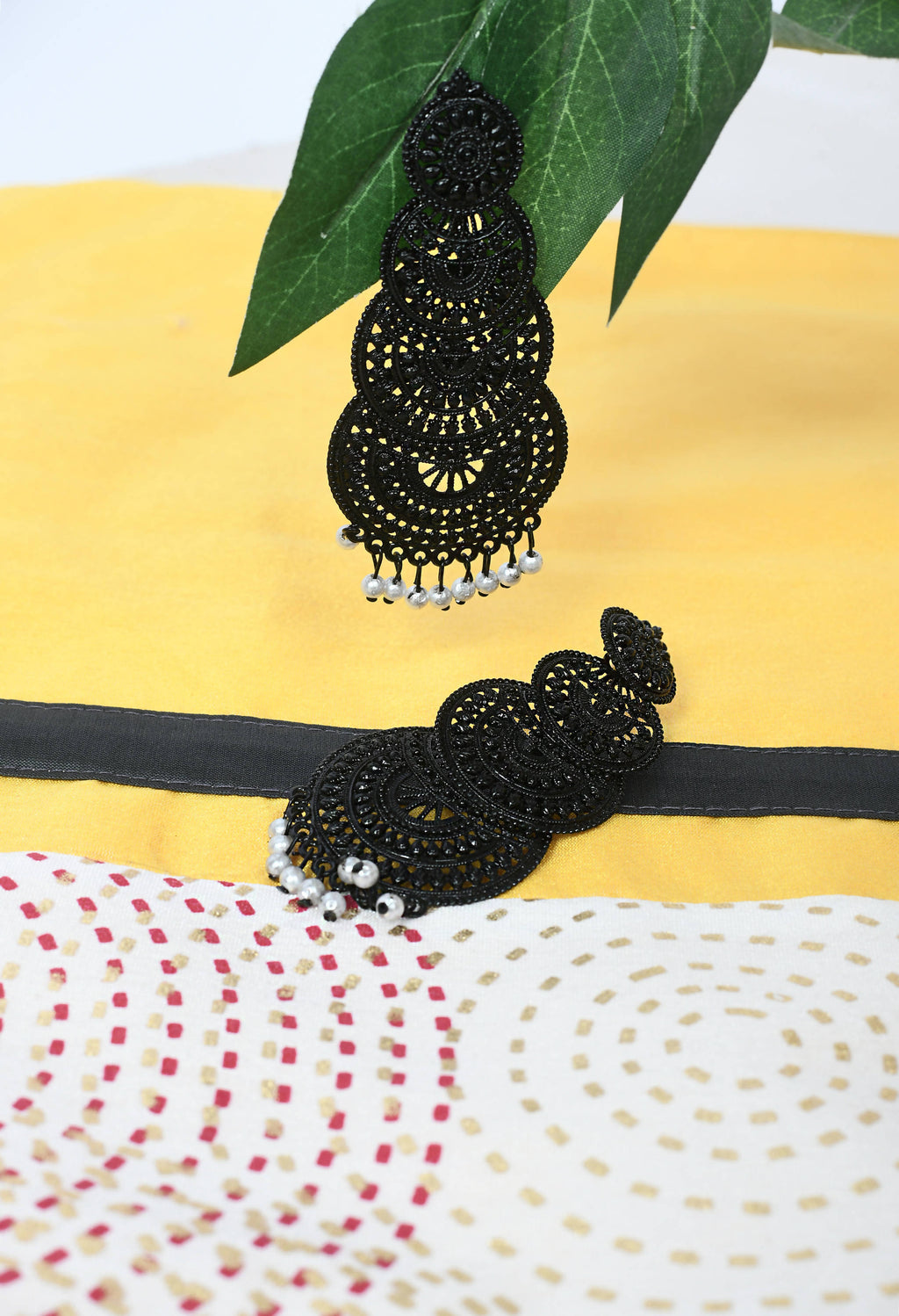 Mominos Fashion Johar Kamal Women's Latest Design Black Color Earrings - Distacart