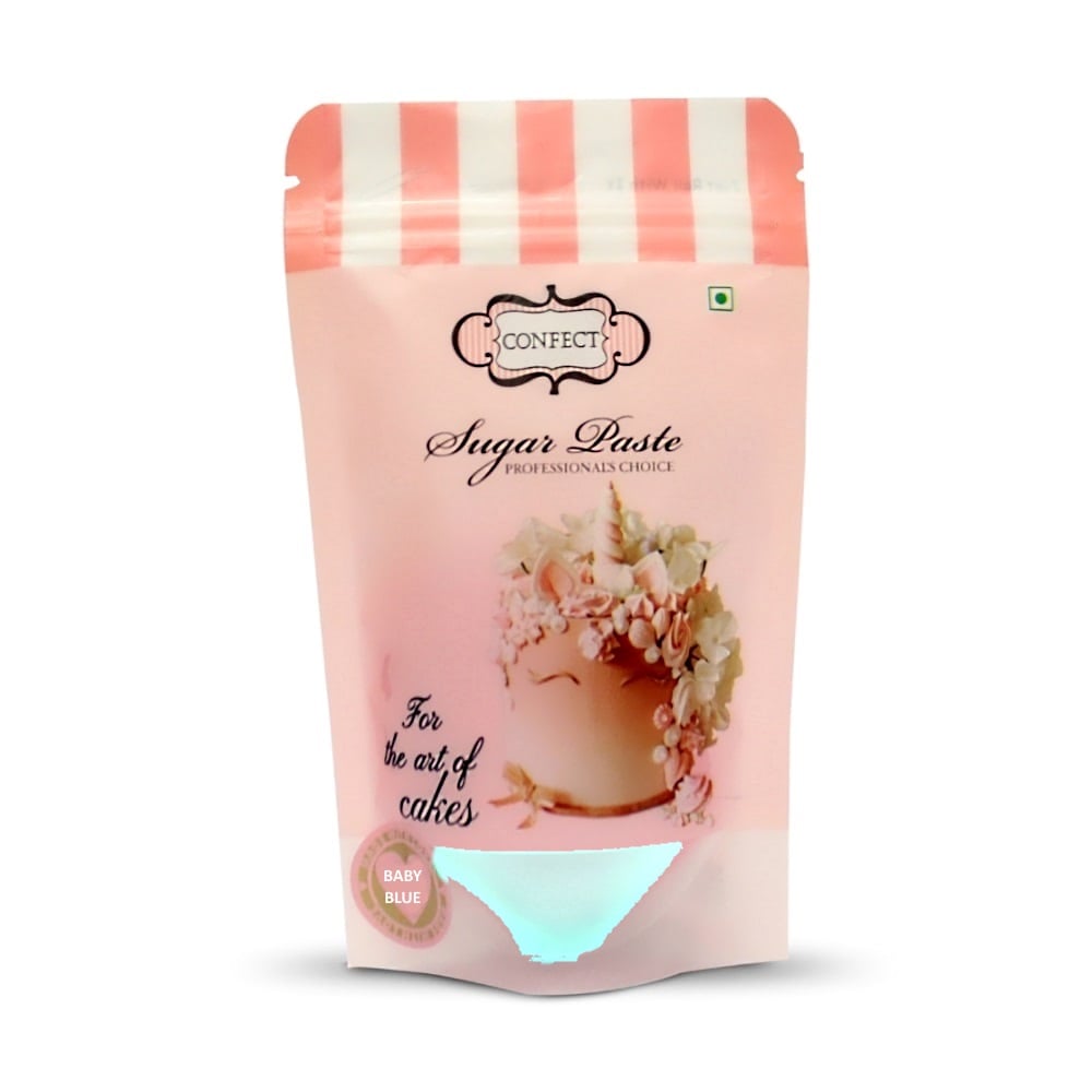 confect baby blue nutritional sugarpaste 250 gms
